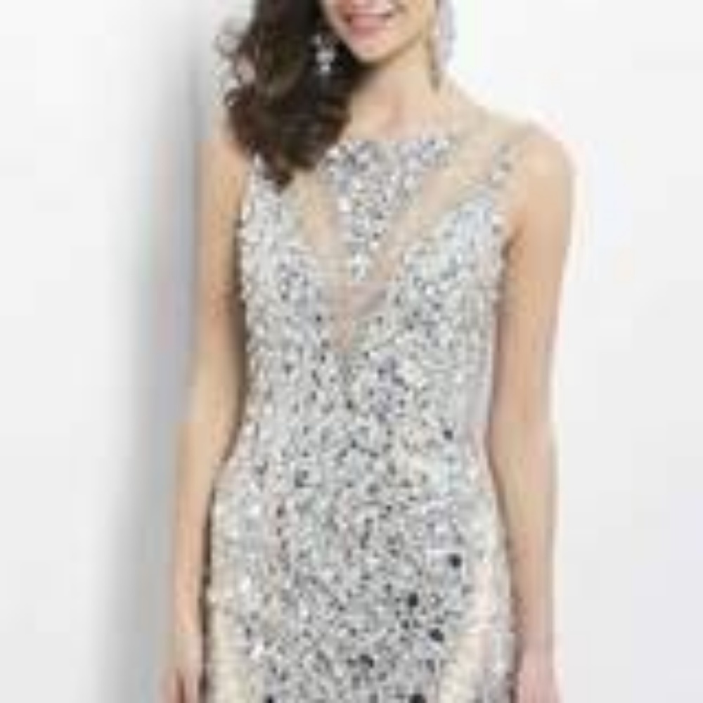 Black by Blush embellished prom dress backless